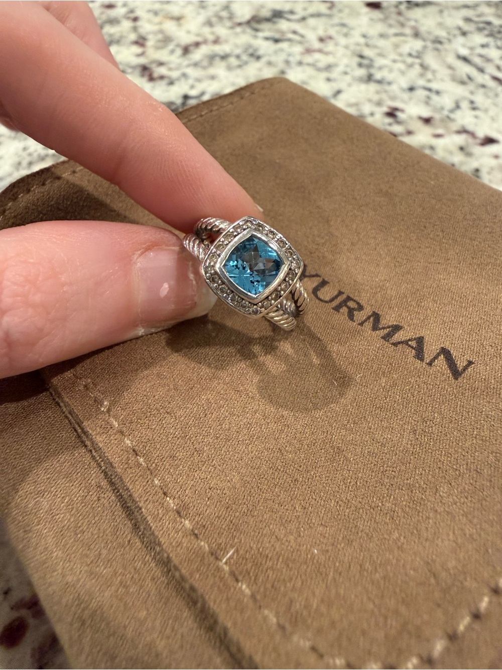 David Yurman Petite Albion® Ring With Pavé Diamonds